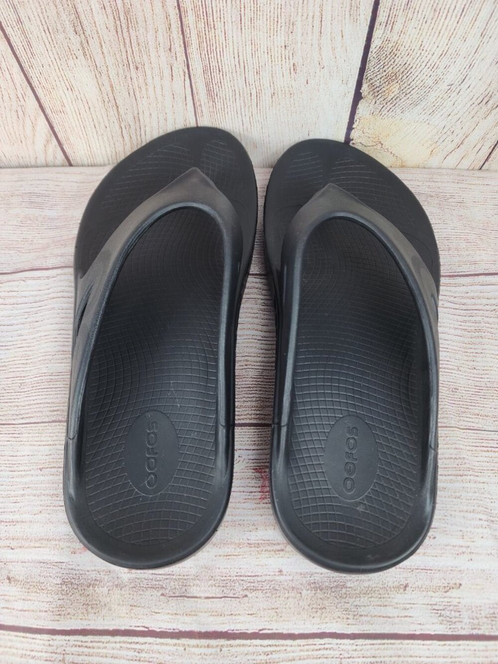 OOfos OOriginal Sport Sandals Size 11 Thong Recovery Comfort Slides Flip Flops - Picture 4 of 6